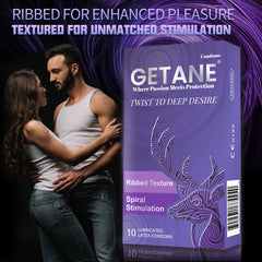 GETANE® Super Smooth Ribbed Lubricated Condoms – Enhanced Protection & Pleasure