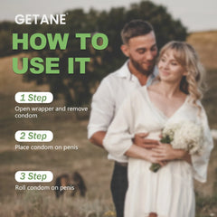 GETANE® Large 55mm Wide Fit Condoms – 36 Pack